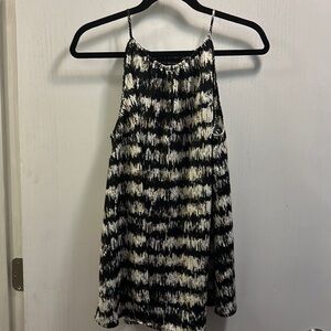 Lane Bryant - Black/Tan/Cream Camisole/Sleeveless Blouse. Size 14. Swing style.